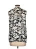 dalia 100% Polyester Black Ivory Sleeveless Blouse Size L - photo 2