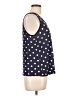 Charming Charlie 100% Viscose Polka Dots Blue Tank Top Size L - photo 4