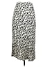 Leith 100% Rayon Animal Print Silver Casual Skirt Size XS - photo 2