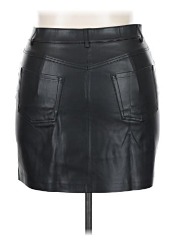 MNG Faux Leather Skirt (view 2)