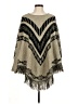 Unbranded Chevron-herringbone Tan Poncho One size (estimated) - photo 1
