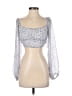 Assorted Brands 100% Polyester Blue 3/4 Sleeve Blouse Size S - photo 1