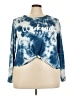 Audrey 3+1 Blue Long Sleeve Top Size 3X - photo 1
