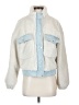 Assorted Brands 100% Polyester White Denim Jacket Size S - photo 1