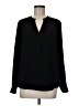 Anne Klein 100% Polyester Black Long Sleeve Blouse Size 6 - photo 1