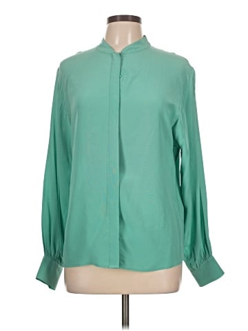 Rachel Zoe Long Sleeve Silk Top (view 1)