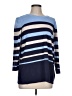 Rafaella Stripes Blue Pullover Sweater Size L - photo 1