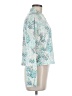 Sam Edelman Print Teal Long Sleeve Blouse Size M - photo 4
