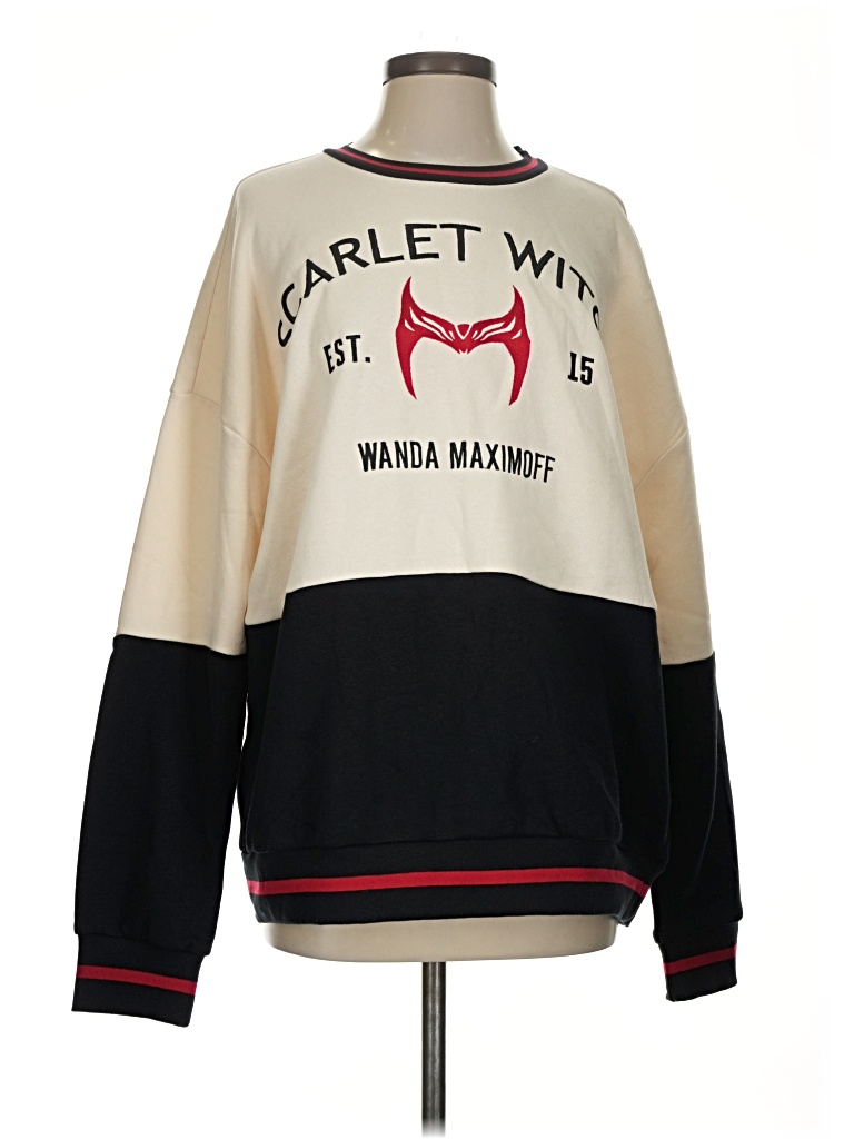 Pre-owned Marvel Pullover Sweater In White