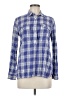 Madewell Plaid Blue Long Sleeve Button-Down Shirt Size M - photo 1