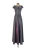 Xscape 100% Polyester Gray Silver Cocktail Dress Size 2 - photo 2