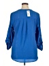 NY Collection Blue 3/4 Sleeve Blouse Size XL - photo 2