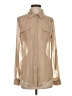 JOY 100% Polyester Color Block Tan button down Size UK 6 / US 2 - photo 1