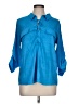 Calvin Klein 100% Polyester Blue 3/4 Sleeve Blouse Size L - photo 1