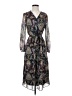 DR2 100% Polyester Paisley Black Casual Dress Size S - photo 1