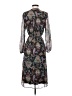 DR2 100% Polyester Paisley Black Casual Dress Size S - photo 2