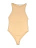 Zara Solid Tan One Piece Swimsuit Size S - photo 1