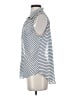 Jolt Stripes Blue Sleeveless Button-Down Shirt Size S - photo 5