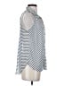 Jolt Stripes Blue Sleeveless Button-Down Shirt Size S - photo 4