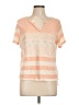 Cato Orange Short Sleeve Top Size L - photo 1
