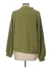 Lush Solid Green Turtleneck Sweater Size L - photo 2