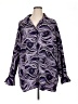 Maggie Barnes 100% Polyester Paisley Purple Kimono Size 34W - photo 1