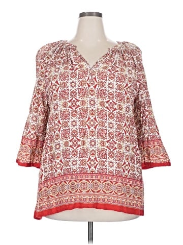 Ava Christine 3/4 Sleeve Blouse (view 1)