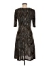 Kim Rogers Chevron-herringbone Brown Cocktail Dress Size 8 - photo 2