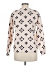 Unbranded 100% Polyester Print Ivory Pullover Sweater Size S - photo 2