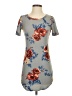 Beware! Floral Gray Casual Dress Size S - photo 1