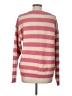 Staccato Stripes Pink Pullover Sweater Size L - photo 2