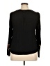 H&M 100% Viscose Black Long Sleeve Top Size 16 - photo 2
