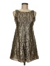 Tibi Metallic Silver Cocktail Dress Size 6 - photo 1