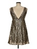 Tibi Metallic Silver Cocktail Dress Size 6 - photo 2