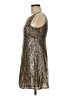 Tibi Metallic Silver Cocktail Dress Size 6 - photo 5