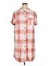 Full Circle Trends With Love Plaid Orange Short Sleeve Blouse Size 1X - photo 1
