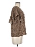 Shein Brown Short Sleeve Blouse Size 6 - photo 4