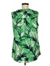 Chaus 100% Polyester Green Sleeveless Blouse Size M - photo 2