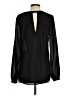 Rose + Olive 100% Polyester Black Long Sleeve Blouse Size S - photo 2