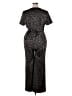 Ivanka Trump Animal Print Black Jumpsuit Size 14 - photo 2
