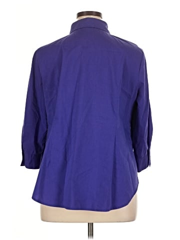 Worthington 3/4 Sleeve Button-Down Shirt (view 2)