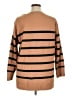 Ann Taylor LOFT Stripes Brown Pullover Sweater Size XL - photo 2