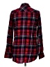 Merona 100% Cotton Plaid Red Long Sleeve Button-Down Shirt Size L - photo 2
