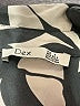 Dex 100% Polyester Print Silver 3/4 Sleeve Blouse Size 0X - photo 7