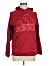Adidas 100% Polyester Red Pullover Hoodie Size L - photo 1