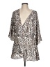 By Together 100% Polyester Tan Casual Dress Size L - photo 1
