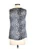 Notations 100% Polyester Silver Sleeveless Blouse Size S - photo 2