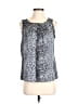 Notations 100% Polyester Silver Sleeveless Blouse Size S - photo 1