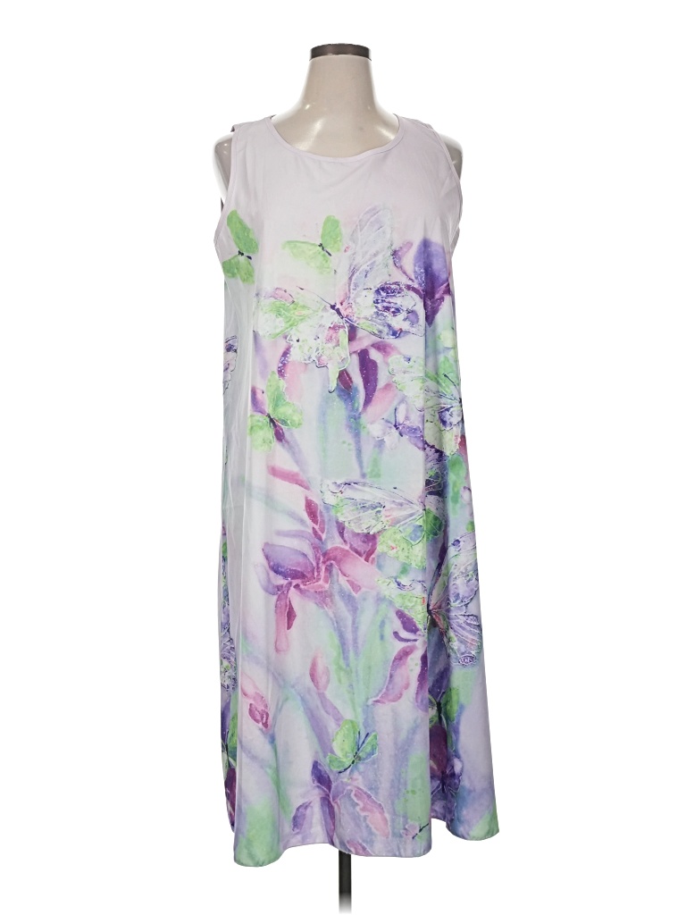 Pre-owned Unbranded Casual Dress In Purple