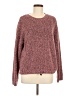 Lou & Grey Tweed Burgundy Pullover Sweater Size M - photo 1